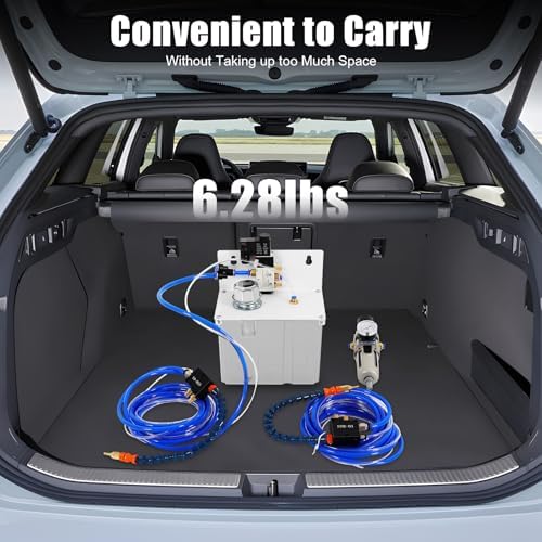 110V IP65 Mist Coolant Lubrication Spray System, 0.15-0.8MPa Self-Priming Coolant Cooling Spray Pump Liquid Cooling Mist System Cutting Fluid Cooled Sprayer Machine for CNC Lathes Milling Machines