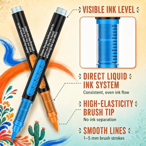 168 Colors Soft Brush Tip Acrylic Markers Set, Paint Pens for Rock, Wood, Fabric, Canvas, Glass, DIY Crafts, Waterproof Paint Markers, Vibrant Acrylic Pens for Artists and Art Projects