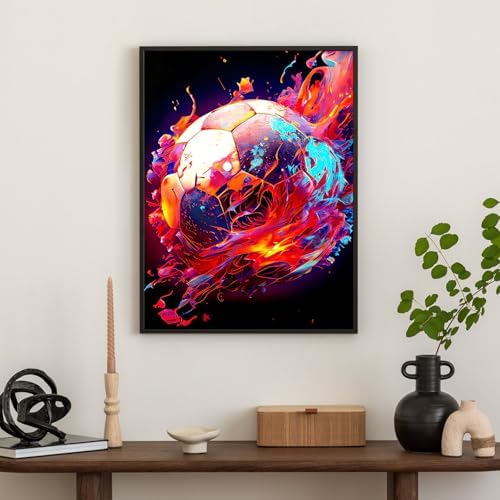 Diamond Art Kits for Adults & Beginners, Soccer Diamond Painting Kit