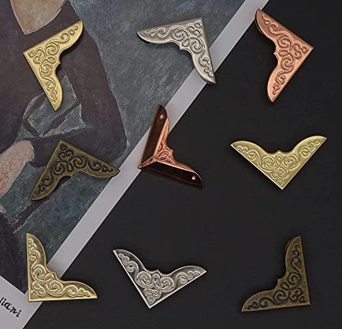 Metal Corner Protectors for Books, Fits Scrapbooks & Photo Albums