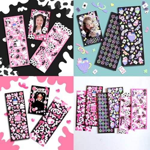 25 Sheets Cute Laser Deco Stickers Set, Decor Kpop Stickers. for Photocards, Headphones, Water Bottle, Phones, laptops, Planner