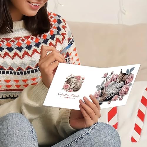 DDGYP 6-Pack Diamond Art Kits for Adults, Diamond Art Cards for DIY Crafts