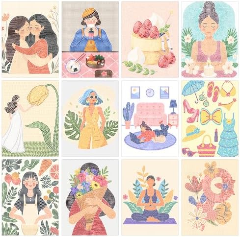 Coloring Books for Adults with 30 Dot Art Patterns and 12 Acrylic Markers