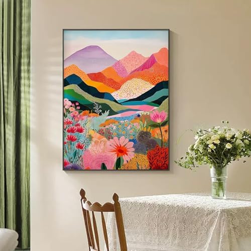 Diamond Art Kits for Adults,color Mountain Diamond Painting Kits 12 X 16in