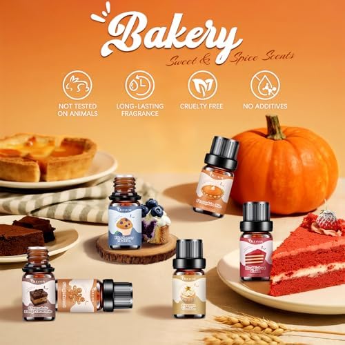Bakery Essential Oils Set, Fragrance Oil for Diffuser
