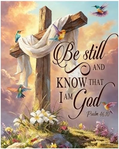 Cross Paint by Numbers Kit for Adults Religious Paint by Numbers for Adult