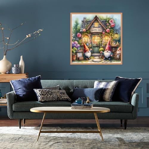 Gnome Shop Diamond Art Kits for Adults,Diamond Painting Kits for Beginner