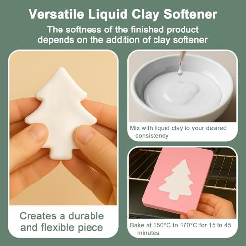 1DFAUL 120ml Polymer Clay Softener, Restore Clay Flexibility | Increase Ductility & Strong Adhesion, for Ceramic Artists, Crafts, and DIY Projects