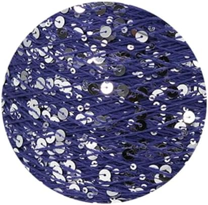 ECYC Ltd 153 Yards Cotton Sequin Yarn, Sparkle Sequin Thread Yarn Knitting Cotton Yarn Glitter Sequin Yarn for Crocheting and Knitting, DIY Craft Projects