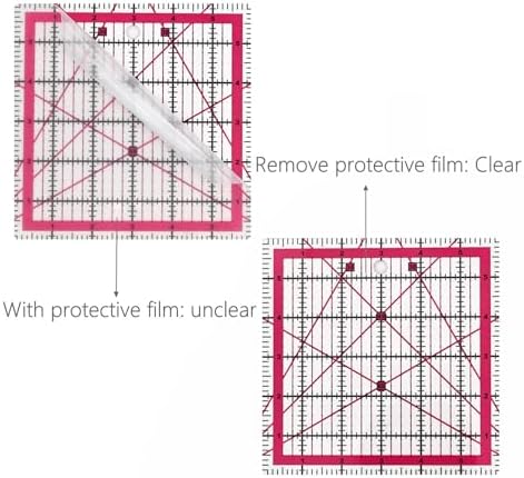 Sewing Rulers Quilting Ruler,Acrylic Quilting Templates,Sewing Tools Accessories Supplies for Patchwork Precision Fabric Cutting 4pcs(9.5,6,4.5,2.5inch)