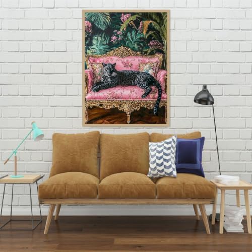 Cheetah Diamond Art Kits for Adults, Diamond Painting Kits for Beginner DIY