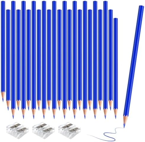36 Pack Blue Colored Pencils for Kids, Pre-sharpened Art Pencils Back to School Supplies Set, Drawing Sketching Pencils for Students, Teachers, Classroom