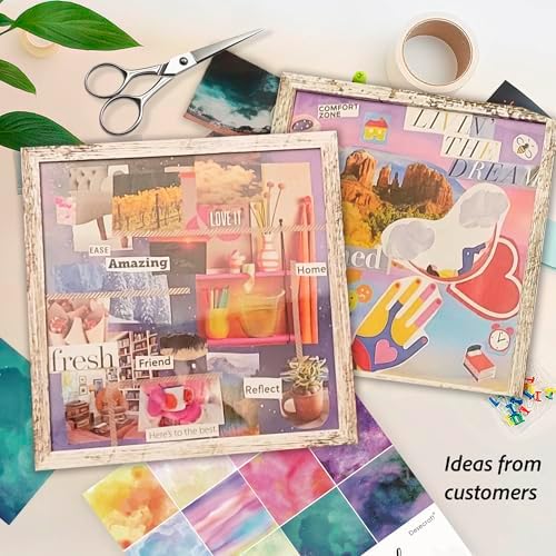 36 Sheets 12x12 Scrapbook Paper Pad - 12 Designs Double Sided 180GSM Pearl Shimmer Watercolor Cardstock, Vintage Patterned Decorative Paper for Card Making, Scrapbooking Supplies