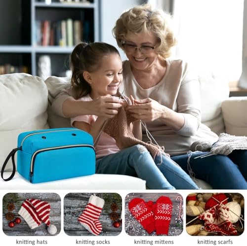 IBFUN Crochet Yarn Knitting Bag Organizer for Knit Accessories Hooks