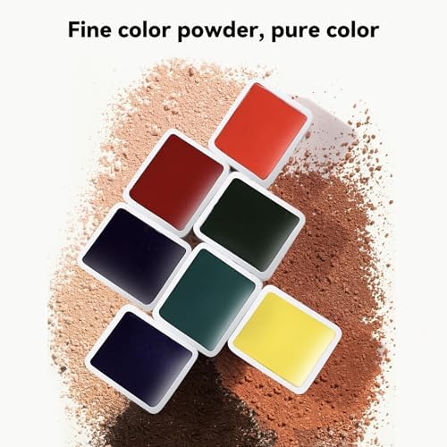 Paul Rubens Artist Watercolor Paint Set,48 Vibrant Colors in Portable Box, Great Lightfastness, Perfect Travel Professional Watercolor Set for Artists, Beginners, Adults