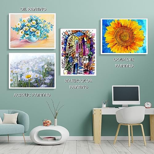 Sherr 3 Pcs Large Blank Painting Canvas Stretched Primed, 30 x 40 Inch