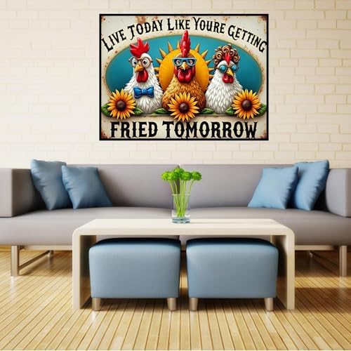 ijbnhd Chicken Diamond Art Kits for Adults 16x12in