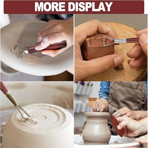 LINPHCEY 8-Piece Clay Sculpting Tools Set Perfect for Polymer Air Dry Modeling Clay Beginners & Professionals Ideal for DIY Pottery & Ceramics Tools for Clay Sculpey Sculpting & Crafting