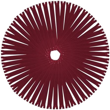 Mandala Crafts 85 PCs Burgundy Assorted Lengths Nylon Zippers for Sewing