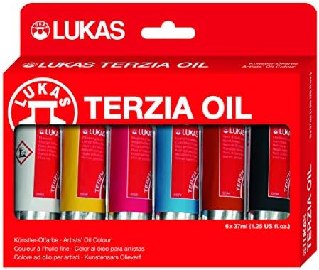 LUKAS Studio Artist Oil Color Paints - High-Pigment Oil Paint Made with Natural Binder for Artist, Painting, & More! - [Assorted Colors - 37 mL]
