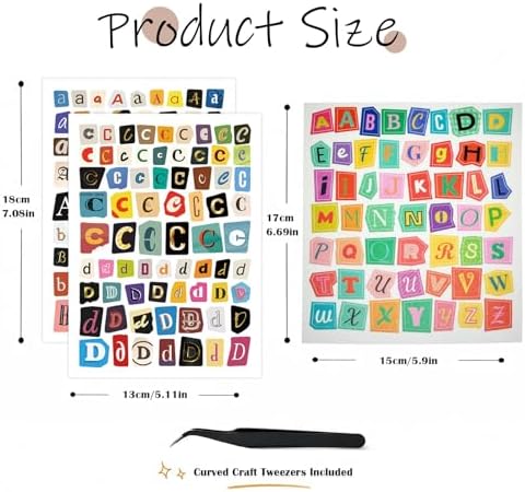 1560Pcs Letter Stickers for Scrapbooking