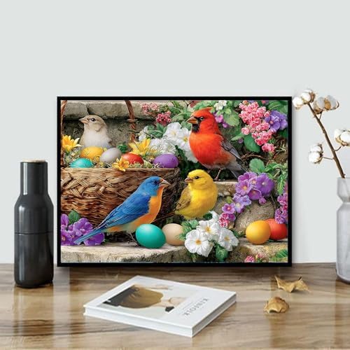 TOPCLTV 5D Diamond Art Kits for Adults,Birds Diamond Painting Kits