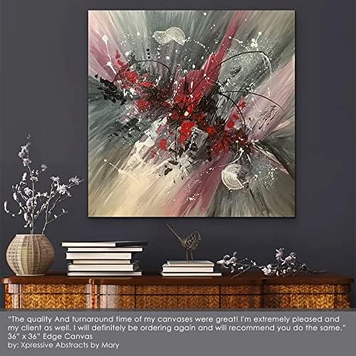 Creative Mark The Edge Deluxe Cotton 1-1/2" Deep Stretched Canvas for Painting, 14x18 Pack of 3, 14oz. Primed Weight, Universal Archival Priming, Medium Tooth, Hand-Stretched Canvas for Painters