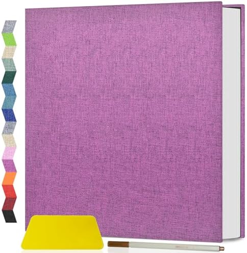 Popotop Photo Album Self Adhesive Scrapbook Album for 4x6 5x7 8x10 Pictures DIY Photo Book as Scrapbooking Supplies Kits, Birthday Gifts for Women Mom Wedding Baby Family Travel