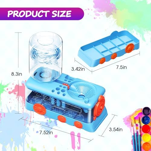 Upgraded Paint Brush Cleaner Tool,Brush Rinser Cup Painting Running Water Circulation Art Supplies for Acrylic,Watercolor and Water Based Creative Gift for Adult Artist Beginner and Painter