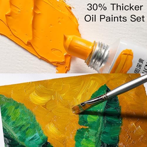 rubens Caroline Oil Paint Set 2oz 10 Landscape Colors Oil Paint for Canvas | Professional Oil Paints with Thicker Creamy Texture, High Saturation, Large Tubes Art Supplies for Adult, Artists, Beginners