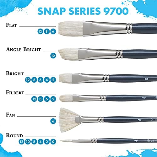Princeton PAB98504 Snap Brush Taklon, White