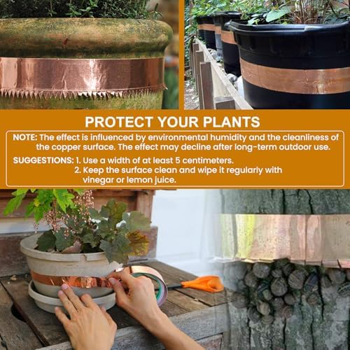 LOVIMAG Copper Tape (2inch X 33 FT) HVAC Foil Anti Tarnish Strips