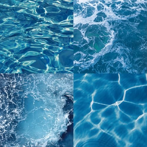 Scrapbook Paper Pad, 6x6 Inch, Single-Sided Decorative Craft Paper, 24 Sheets for Scrapbooking, Cardmaking & DIY Crafts – Ocean Blue