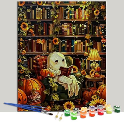 Pxzcrypha Halloween Paint by Number Kits for Adult Frameless 16X20inch