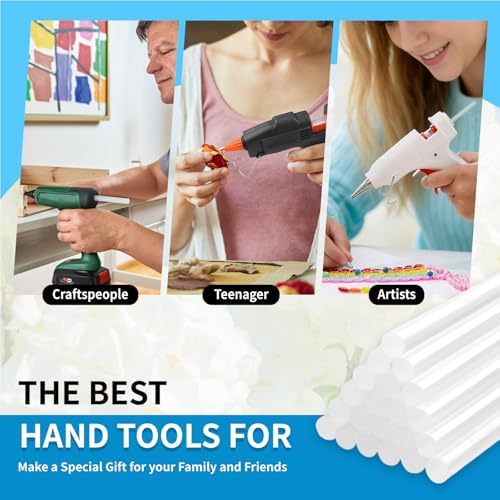 Phinus 36 Pack Mini Hot Glue Sticks, 8" Long x 0.27" Diameter Clear Glue Sticks for Glue Gun, EVA Clear Glue Gun Sticks, Hot Glue Gun Sticks for DIY Craft Sticky Projects & More