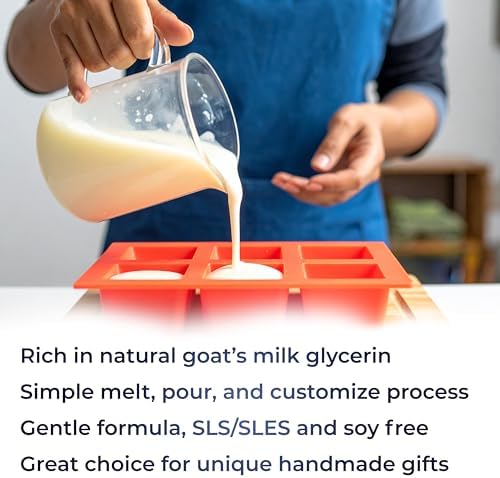 velona 5 lb - Goat Milk Soap Base, Melt & Pour, SLS/SLES Free