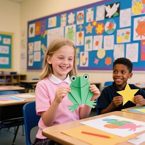 Koogel 60 Sheets Construction Paper, Colored Paper for Kids, Back to School Supplies, Classroom Must Haves, 20 Assorted Colors, 120gsm/ 32lb, 8.5 x 11 (Pack of 2)