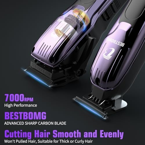 BESTBOMG® Hair Clippers for Men, Clipper, Trimmer & Shaver Set, BS-808C