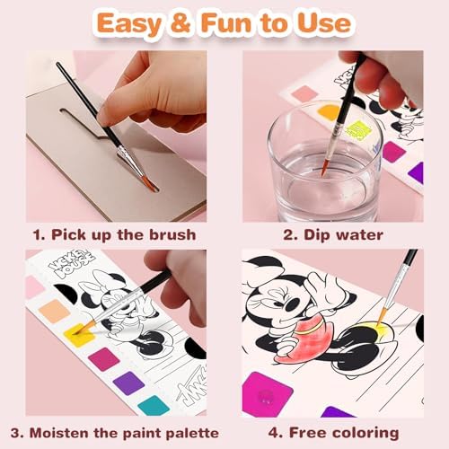 Kidcraft Paint with Water Coloring Books for Toddlers, 5 Pack