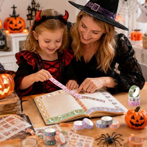 Halloween Ghost Reading Washi Tape for DIY Craft Gift Wrapping