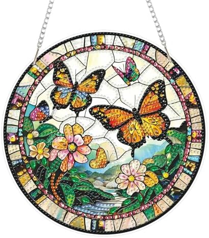 Butterfly Diamond Art Window Suncatchers, Special Diamond Painting Hanging