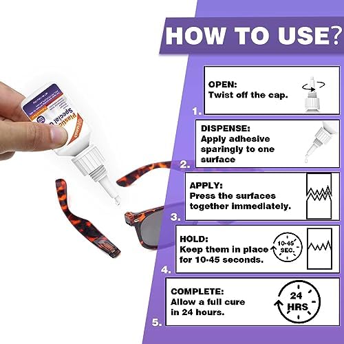 30g Plastic Glue, Instant Super Glue for Plastic