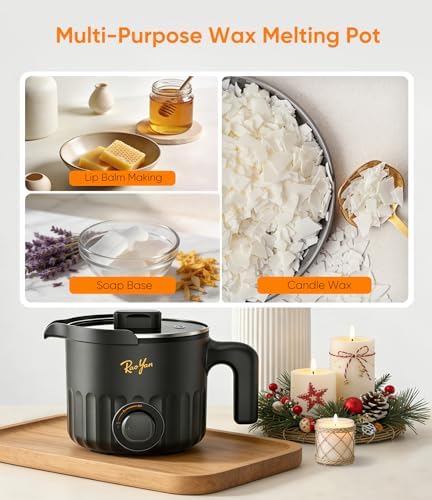 Candle Wax Melter, Candle Making Kit for DIY Crafting | Wax Melting Pot with Precise Temperature Control for Candle & Soap Making, Ideal for Adults and Beginners