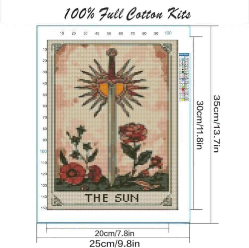 DYAIYYMQ 3 Pack Stamped Cross Stitch Kit for Adults 9.8x13.7 inch