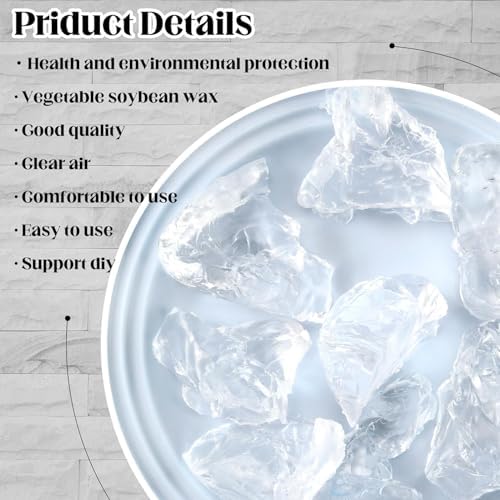 2.2lb Clear Gel Candle Wax for Candle Making Jelly Wax with Wicks Stickers