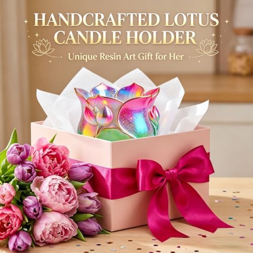 Lotus Candle Holders Epoxy Resin Mold for Casting Succulent Gifts