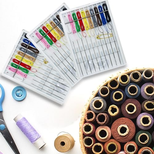Yasdyri 10 Boxes Quick Fix Sewing Kit with Needles and Thread Box