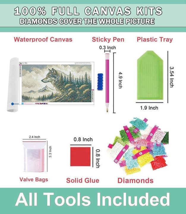 Extra Large Diamond Painting Kits for Adults, 5D Diamond Art Kits 28x16 In