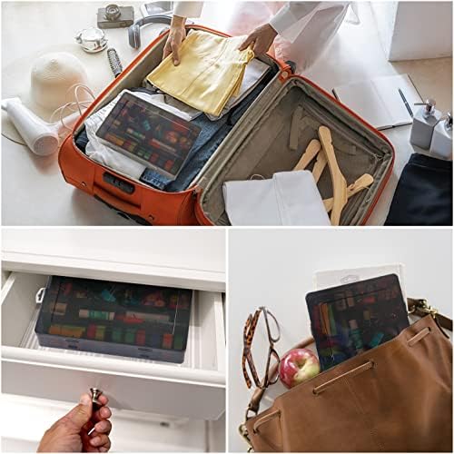Gbivbe Large 24 Grids Plastic Organizer Box Adjustable Dividers,Clear Storage Box for Jewelry, Art DIY Crafts, Washi Tapes, Beads and Small Parts(Black,3Pack)