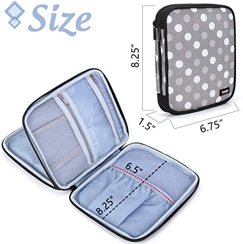 LUXJA Carrying Bag Compatible with Cricut Pen Set & Tool Set, Gray Dots